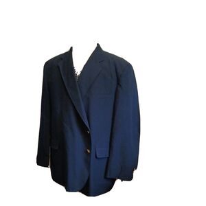 john blair mens jacket Sz58 Green 2 Button